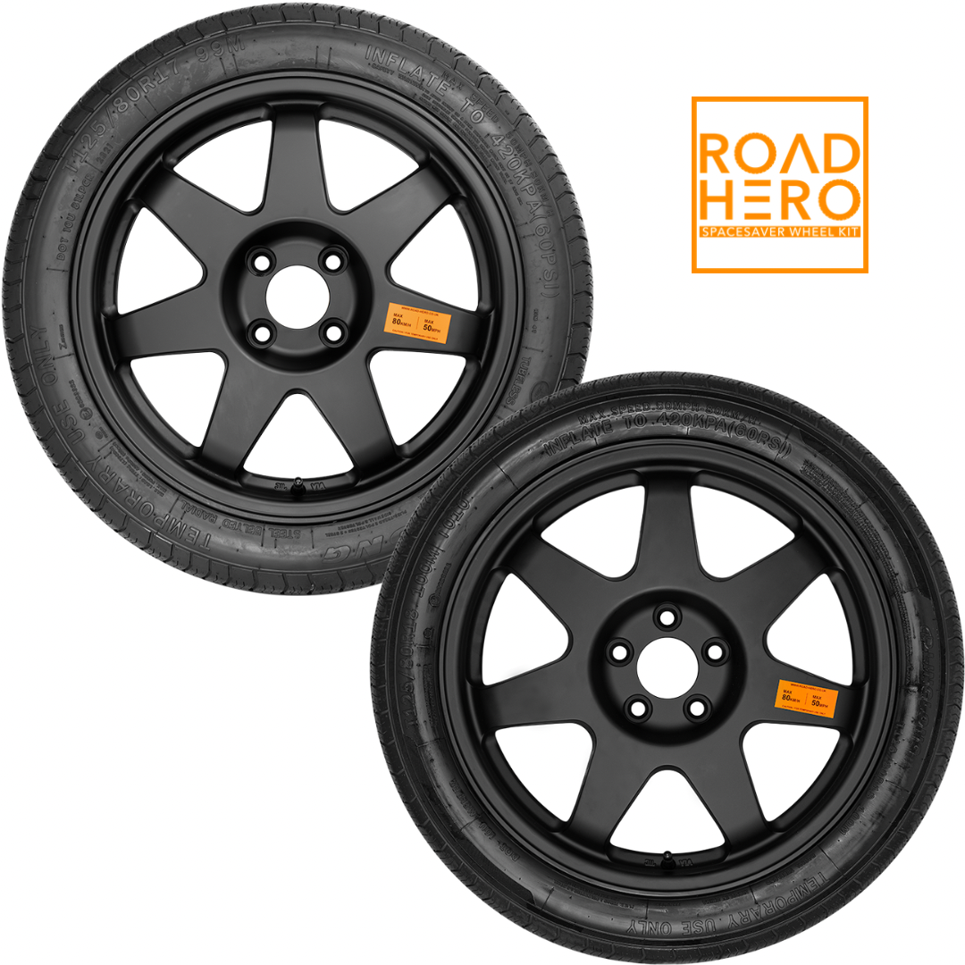 Road Hero Space Saver Wheel Kit. Simply message your registration number in the chat and we'll reply with the size you require.